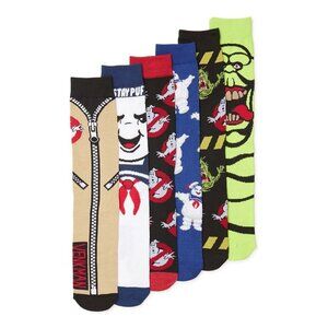 Ghostbusters Mens Socks, 6-Pack